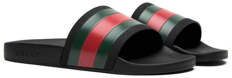 gucci pursuit slide sandal replica|gucci rubber slides.